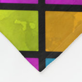 着色数々の宝石モザイクデザイン水彩 フリースブランケット (角)