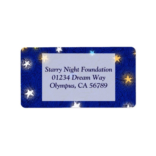 着色星エッチングカスタム住所 シール (正面)