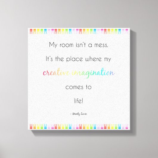 着色時間！ キャンバスプリント (正面)