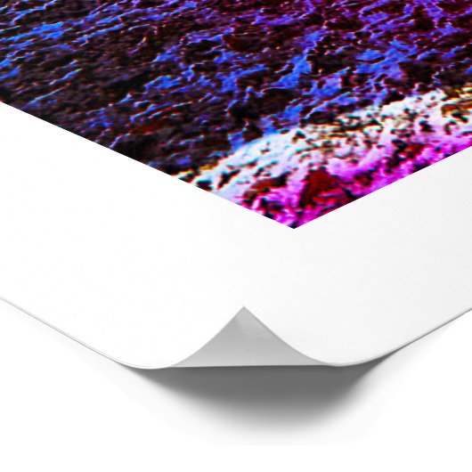 着色森林冬の風景 ポスター (角)