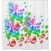 着色気泡 シャワーカーテン (正面)