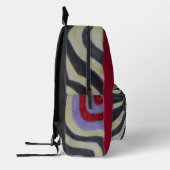 着色波プリントカットソーバッグ プリントバックパック (左)