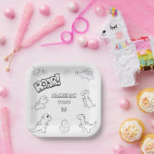 着色活動おもしろいかわいいパーティー広場 ペーパープレート (パーティー)