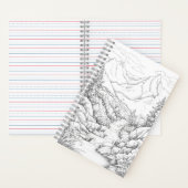 着色用カバー付き旅行日誌 ノートブック (内側)