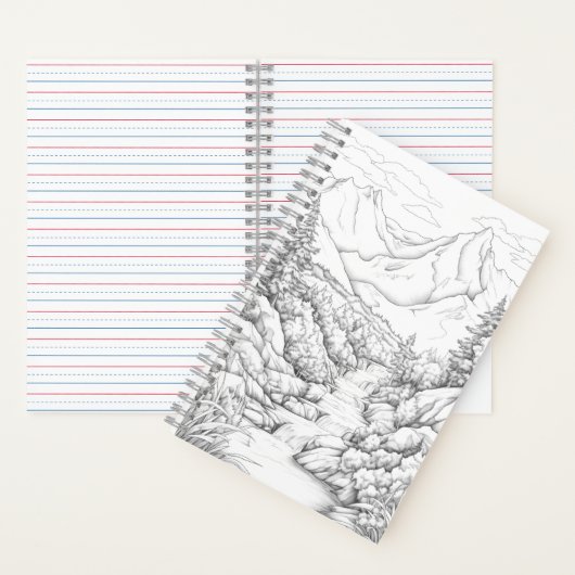 着色用カバー付き旅行日誌 ノートブック (内側)