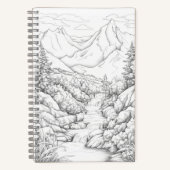 着色用カバー付き旅行日誌 ノートブック (正面)