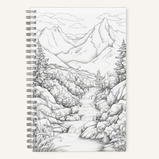 着色用カバー付き旅行日誌 ノートブック (正面)