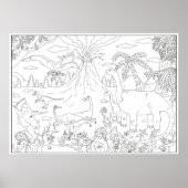 着色用恐竜 ポスター (正面)