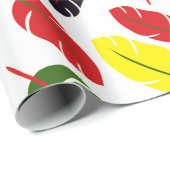 着色秋葉模様包み紙 ラッピングペーパー (ロールコーナー)