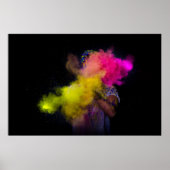 着色粉を投げる人 ポスター (正面)