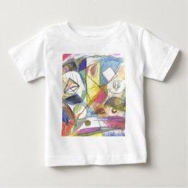 着色絵画物 ベビーTシャツ