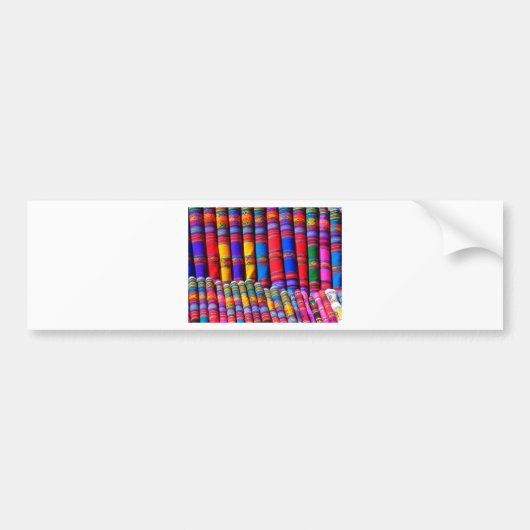 着色織物 バンパーステッカー (正面)