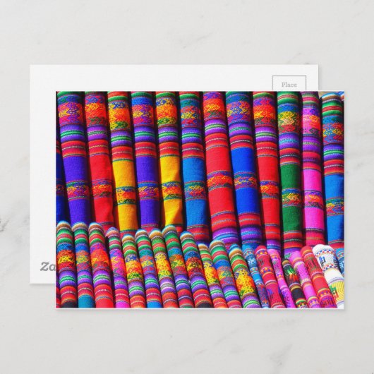 着色織物 ポストカード (正面/裏面)