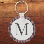 着色菱形エレガント キーホルダー (正面)