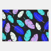 着色葉柄包み紙 ラッピングペーパーシート (正面2)