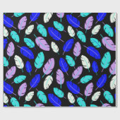 着色葉柄包み紙 ラッピングペーパー (フラット)