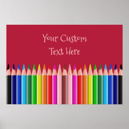 着色鉛筆カスタムポスター ポスター
