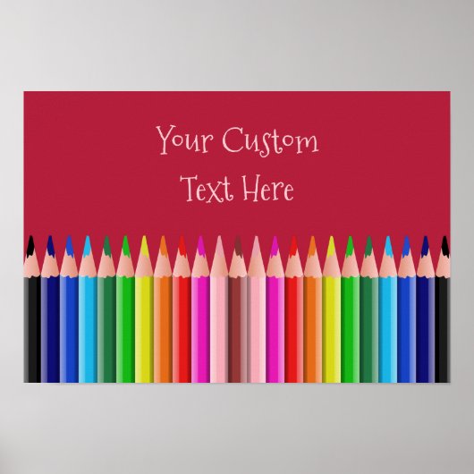 着色鉛筆カスタムポスター ポスター (正面)