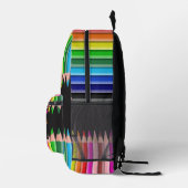 着色鉛筆名前をカスタムする プリントバックパック (右)