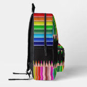 着色鉛筆名前をカスタムする プリントバックパック (左)