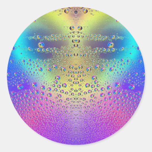 着色雨滴 ラウンドシール (正面)