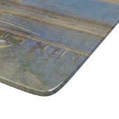 着陸するボート(ニューイングランドの風景) カッティングボード (角)