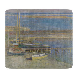 着陸するボート（ニューイングランドの風景） カッティングボード