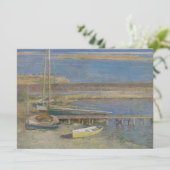 着陸するボート（ニューイングランドの風景） カード (スタンド正面)