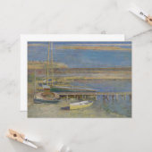 着陸するボート（ニューイングランドの風景） カード (正面/裏面インサイチュ)