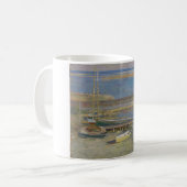 着陸するボート(ニューイングランドの風景) コーヒーマグカップ (正面左)