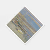 着陸するボート（ニューイングランドの風景） スタンダードランチョンナプキン (角)