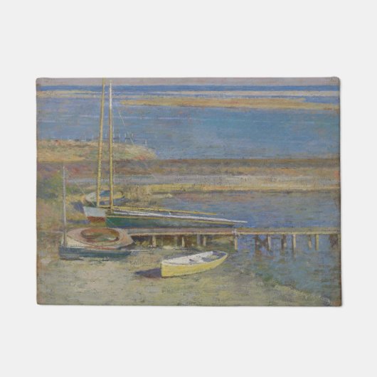 着陸するボート（ニューイングランドの風景） ドアマット (正面)