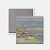 着陸するボート(ニューイングランドの風景) マグネット (正面/裏面)