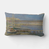 着陸するボート（ニューイングランドの風景） ランバークッション (裏面)