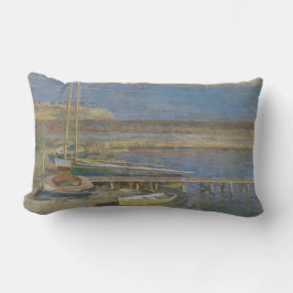 着陸するボート（ニューイングランドの風景） ランバークッション