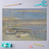 着陸するボート（ニューイングランドの風景） 薄葉紙 (クラフト)