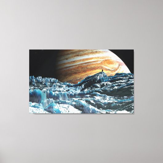 着陸を試みる キャンバスプリント (正面)