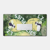 着陸帯、ゾーンビーチタオル デスクマット (キーボード&マウス)