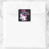 . .着陸時のけがをやりながら、かわいい腕を骨折 スクエアシール (バッグ)