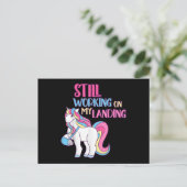 . .着陸時のけがをやりながら、かわいい腕を骨折 ポストカード (スタンド正面)