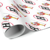 着陸用ヘリコプター ラッピングペーパー (ロールコーナー)