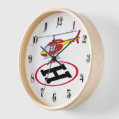 着陸用ヘリコプター 壁時計 (傾斜)