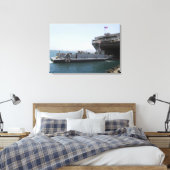 着陸用航空機ユーティリティの位置への移動 キャンバスプリント (インサイチュ (寝室))