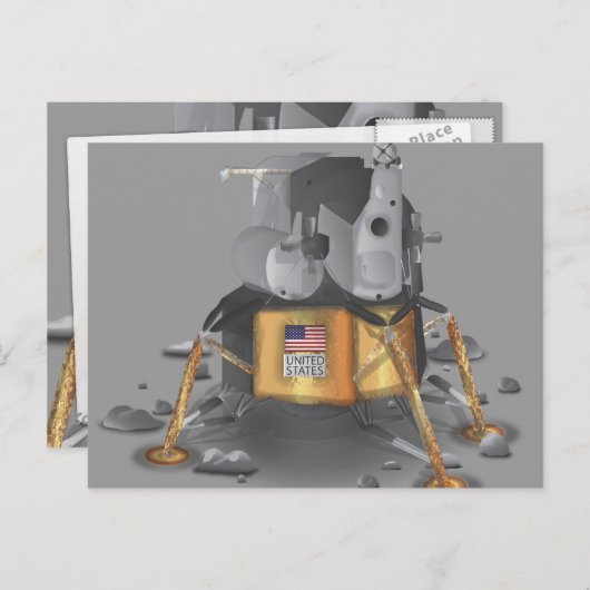 着陸船 ポストカード (正面/裏面)