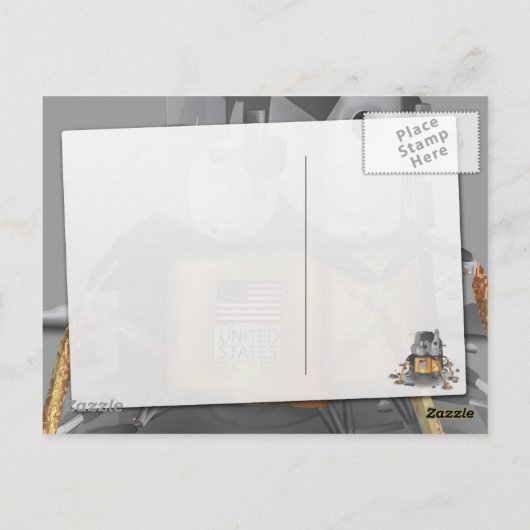 着陸船 ポストカード (裏面)