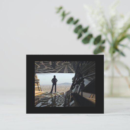 着陸 – はがき (スタンド正面)