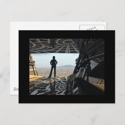 着陸 – はがき (正面/裏面)