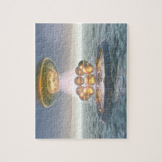 着陸 ジグソーパズル (縦)