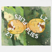 着陸、ゾーン フリースブランケット (正面(横))