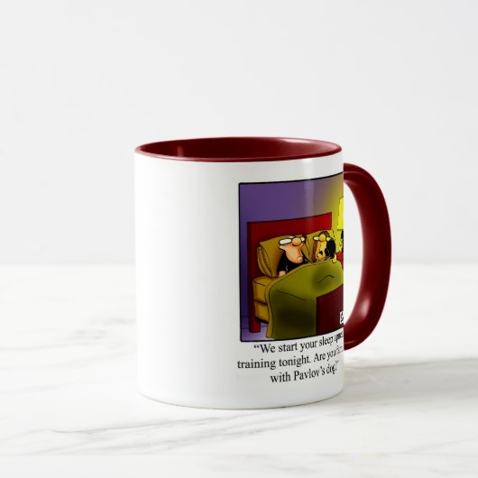 睡眠おもしろいユーモアのコーヒーマグ マグカップ (正面右)